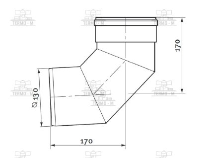 c item 2825 protherm koleno 130 mm 90 k30k 0020079306