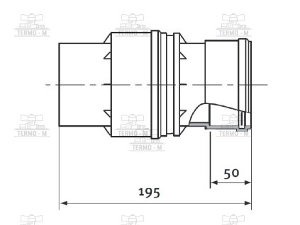 c item 2821 protherm klapka odvodu spalin 80 mm nutne pre kazdy kotol v kaskade sp2k 0020079304