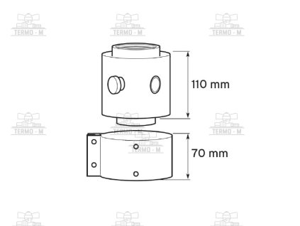 c item 2788 protherm adapter na dymovody a25km 80125 mm 0020189629