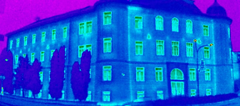 termovizní měření na Šumpersku, termovize Šumperk, termovize budov, tepelný únik budovy