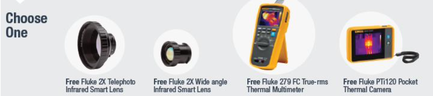 Kupte se termokameru Fluke a získejte výrobek Fluke zdarma!