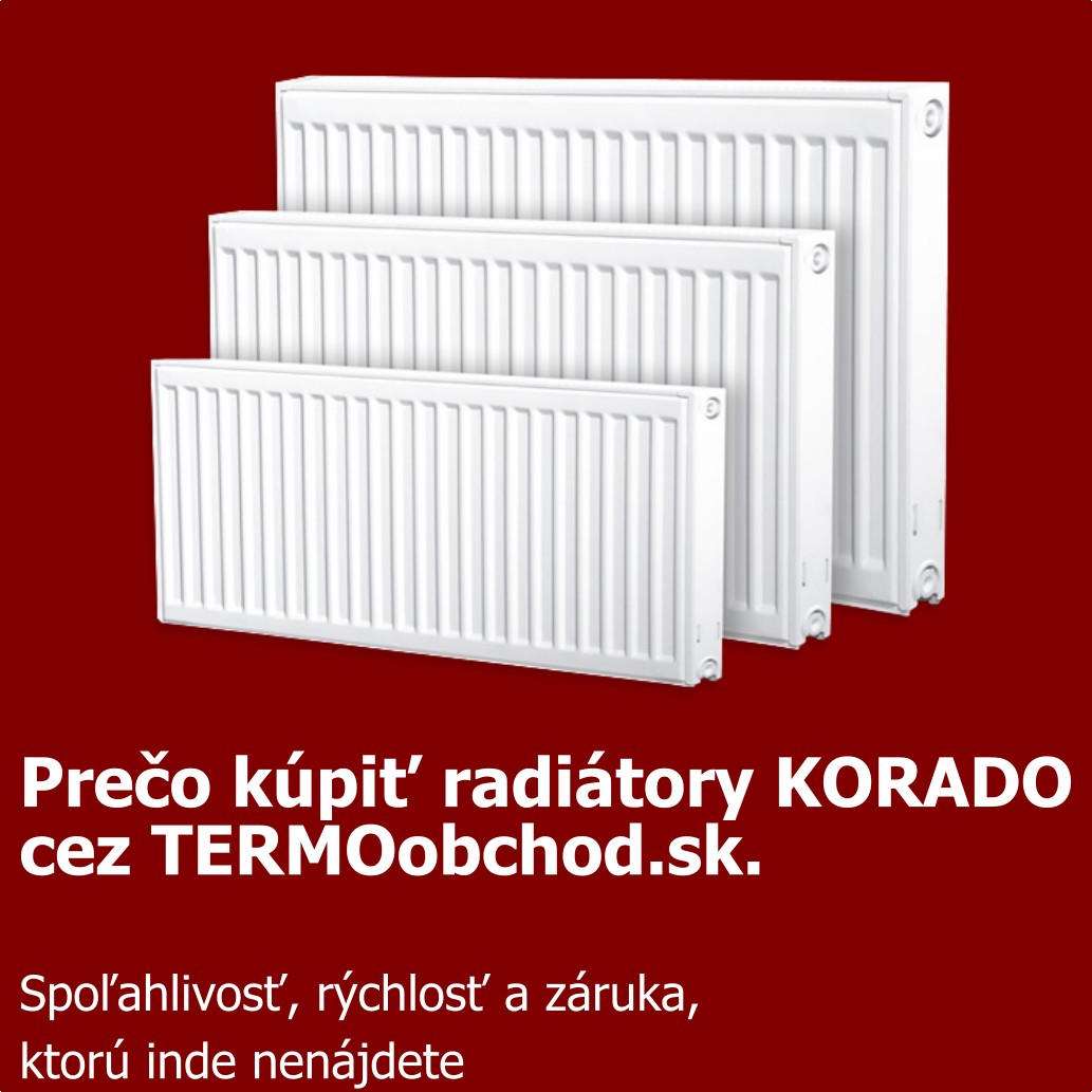 Prečo kúpiť radiátory KORADO cez TERMOobchod.sk
