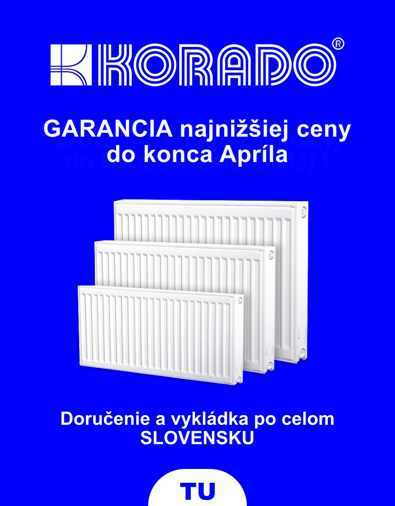 Garancia najnižšej ceny pre radiátory KORADO