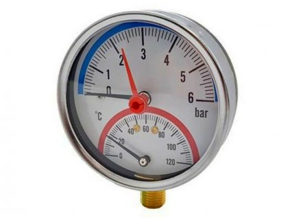 Termomanometer 80mm, spodný