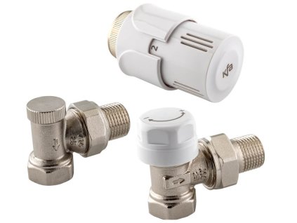 KFA Sada rohových ventilov na radiátor s hlavicou, 757 140 07 BL