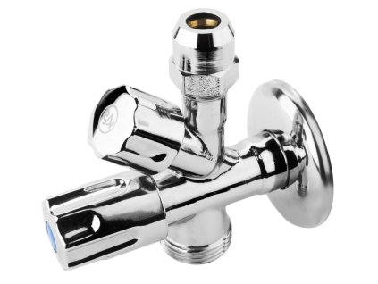 KFA Rohový kombinovaný ventil chrom, TERMOobchod