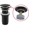 Alcadrain A392BLACK umývadlová výpusť ClickClack