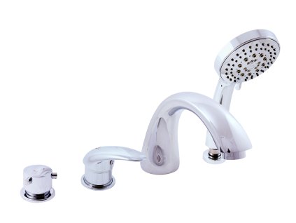 DUNAJ - Vanová baterie 4-otvorová, Chrom D469.0P, RAV Slezák