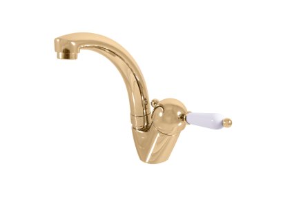 LABE - Umyvadlová baterie bez výpusti, Zlatá - lesklá L506.0/2Z, RAV Slezák