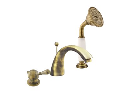 LABE - Vanová baterie 3-otvorová, Stará mosaz (Bronz) L469.0SSM, RAV Slezák