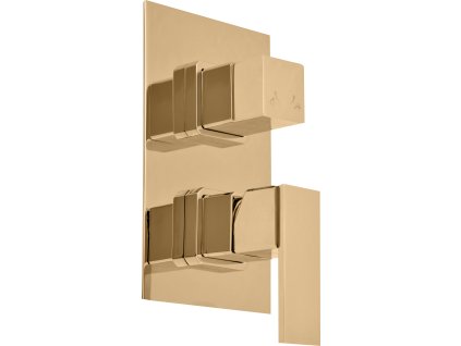LOIRA - Vanová/Sprchová baterie podomítková 3-cestná s tělesem, Zlatá - lesklá LR587.3Z, RAV Slezák