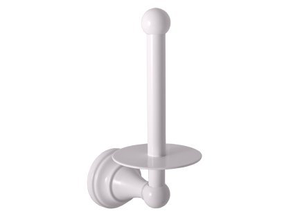 MORAVA RETRO - Koupelnový doplněk Držák toaletního papíru rezervní, Bílá - lesklá MKA0402B, RAV Slezák