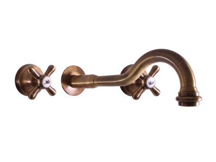 MORAVA RETRO - Umyvadlová baterie podomítková s tělesem, Stará mosaz (Bronz) MK131SM, RAV Slezák