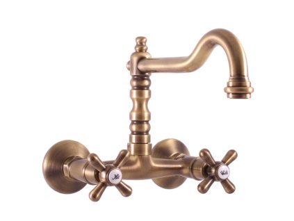 MORAVA RETRO - Umyvadlová/dřezová baterie, Stará mosaz (Bronz) MK102.5/28SM, RAV Slezák