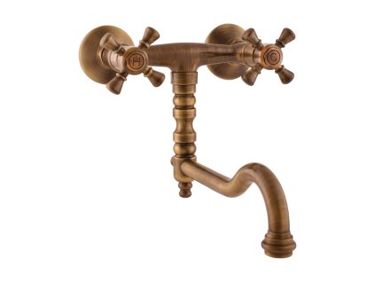 MORAVA RETRO - Umyvadlová/dřezová baterie, Stará mosaz (Bronz) MK301.5/29SM, RAV Slezák