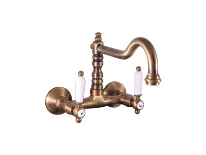 MORAVA RETRO - Umyvadlová/dřezová baterie, Stará mosaz (Bronz) MK502.5/28SM, RAV Slezák