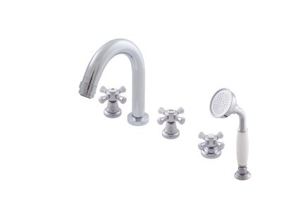 MORAVA RETRO - Vanová baterie 5-otvorová, Chrom MK362.0P, RAV Slezák