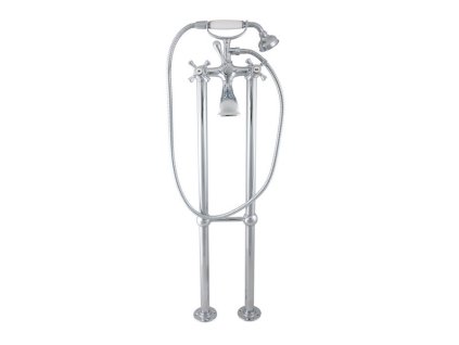 MORAVA RETRO - Vanová baterie do podlahy, volně stojící, Chrom MK350.5/2, RAV Slezák