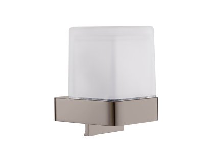 NIL - Koupelnový doplněk Dávkovač tekutého mýdla skleněný, Metal Grey lesklá NLA0304MGL, RAV Slezák