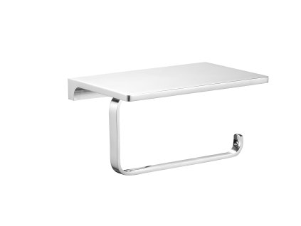 NIL - Koupelnový doplněk Držák toaletního papíru s odkládací poličkou, Chrom NLA0403, RAV Slezák