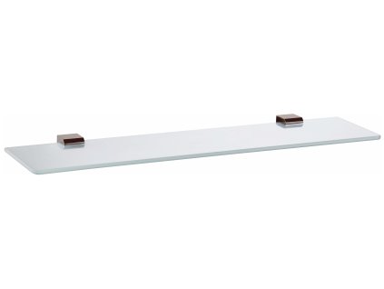 NIL - Koupelnový doplněk Polička skleněná 600 mm, Metal Grey lesklá NLA0900/60MGL, RAV Slezák