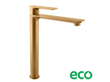 NIL - Umyvadlová vysoká baterie bez výpusti, Zlatá - kartáčovaná NL130.0ZK, RAV Slezák