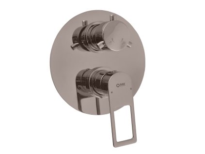 NIL - Vanová/Sprchová baterie podomítková 2-cestná s tělesem, Metal Grey - lesklá NL286KMGL, RAV Slezák