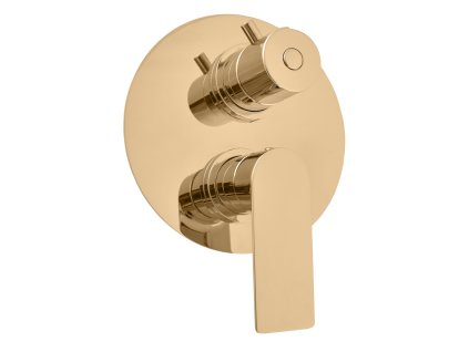 NIL - Vanová/Sprchová baterie podomítková 3-cestná s tělesem, Zlatá - lesklá NL187.3Z, RAV Slezák