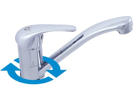 SÁZAVA - Umyvadlová baterie na jednu vodu bez výpusti, Chrom SA092.0, RAV Slezák