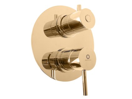 SEINA - Vanová/Sprchová baterie podomítková 3-cestná s tělesem, Zlatá - lesklá SE987.3Z, RAV Slezák