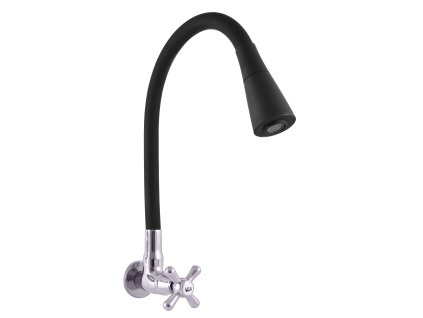 Umyvadlová/dřezová baterie s flexibilním ramínkem, Chrom/Černá MK192/13, RAV Slezák