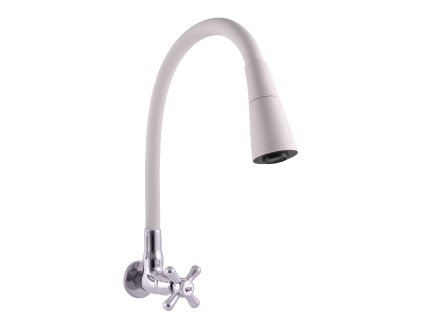 Umyvadlová/dřezová baterie s flexibilním ramínkem, Chrom/Šedá MK192/13S, RAV Slezák