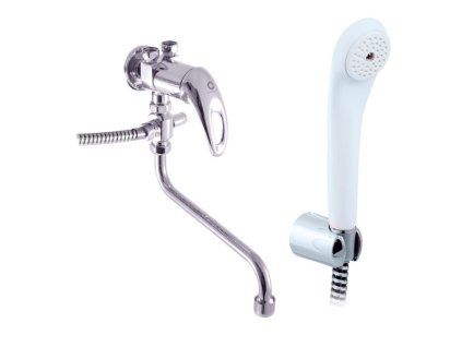 Vanový set s baterií pro nízkotlaké ohřívače, Chrom E056.1/1, RAV Slezák