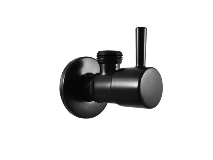 Ventil rohový s keramickým vrškem 1/2"x 3/8", Černá - matná RV0238CMAT, RAV Slezák