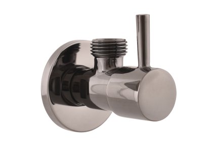 Ventil rohový s keramickým vrškem 1/2"x 3/8", Metal Grey - lesklá RV0238MGL, RAV Slezák