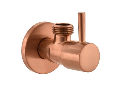 Ventil rohový s keramickým vrškem 1/2"x 3/8", Zlatá Růžová - kartáčovaná RV0238ZRK, RAV Slezák