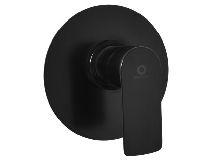 VLTAVA - Sprchová baterie podomítková 1-cestná s tělesem, Černá - matná VT483LCMAT, RAV Slezák