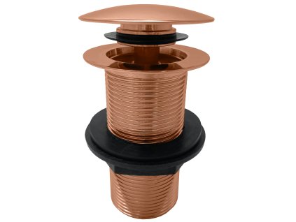 Výpusť umyvadlová 5/4'' bez přepadu - neuzavíratelná zátka, Zlatá Růžová - kartáčovaná MD0799ZRK, RAV Slezák