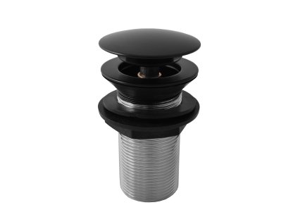 Výpusť umyvadlová 5/4'' CLICK-CLACK bez přepadu , Černá - matná MD0798CMAT, RAV Slezák