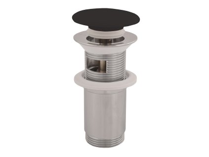 Výpusť umyvadlová CLICK-CLACK 5/4 s keramickou zátkou, Černá - matná MD0485CMAT, RAV Slezák