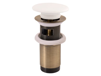 Výpusť umyvadlová CLICK-CLACK 5/4 s keramickou zátkou, Chrom MD0485SM, RAV Slezák