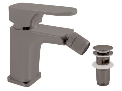 YUKON - Bidetová baterie s výpustí, Metal Grey - kartáčovaná YU145.0KMGK, RAV Slezák