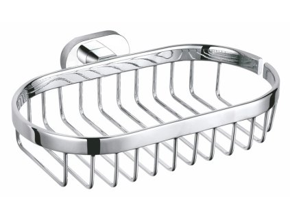YUKON - Koupelnový doplněk Mýdlenka drátěná oválná, Bílá/Chrom YUA0301CB, RAV Slezák