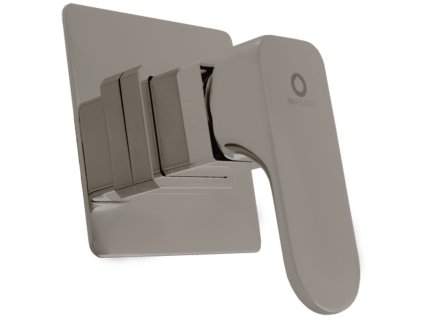 YUKON - Sprchová baterie podomítková 1-cestná s tělesem, Metal Grey - kartáčovaná YU183MGK, RAV Slezák