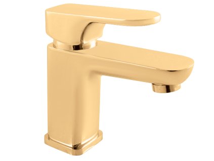 YUKON - Umyvadlová baterie bez výpusti, Zlatá - kartáčovaná YU126.0ZK, RAV Slezák