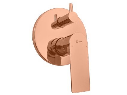 NIL - Vanová/Sprchová baterie podomítková 2-cestná s tělesem, Zlatá růžová - lesklá NL185ZRL, RAV Slezák