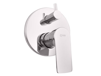 VLTAVA - Vanová/Sprchová baterie podomítková 2-cestná s tělesem, Chrom VT485, RAV Slezák