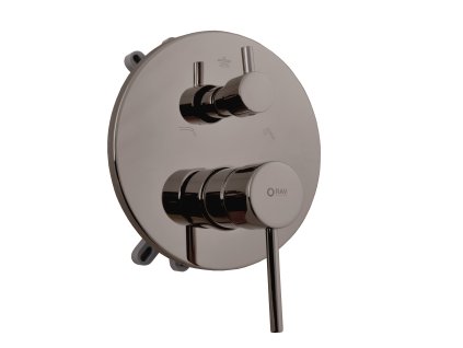 SEINA - Vanová/Sprchová baterie podomítková 3-cestná s tělesem a s boxem, Metal grey - kartáčovaná SE987BOXMGK, RAV Slezák