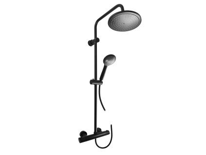 TERMOSTATICKÁ - Sprchový systém s vodovodní baterií, Černá - matná TRM82.5/7-43CMAT, RAV Slezák