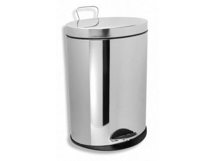 28036 odpadkovy kos kulaty 12 l chrom